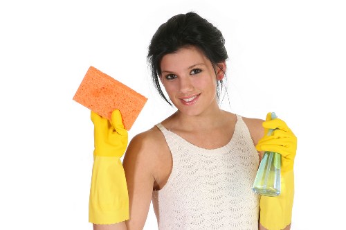 Professional move in cleaning service for a Bow apartment kitchen