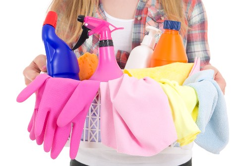 Cleaning equipment prepared for mattress care in Bow